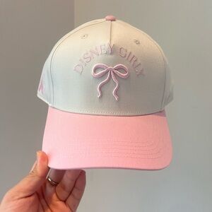 Disney 2026 Disney Girly  Pink and White Cap